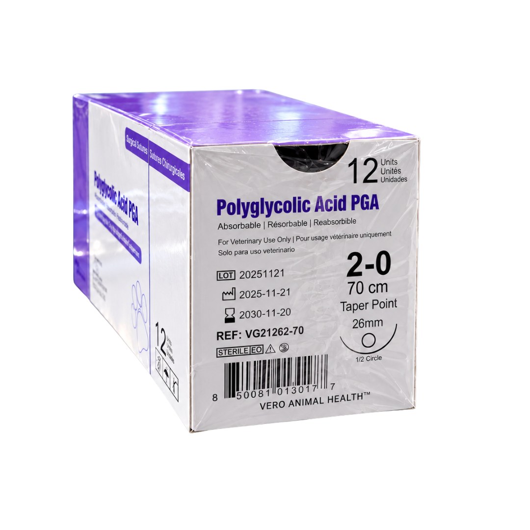 Polyglycolic Acid suture box, Vero Animal Health