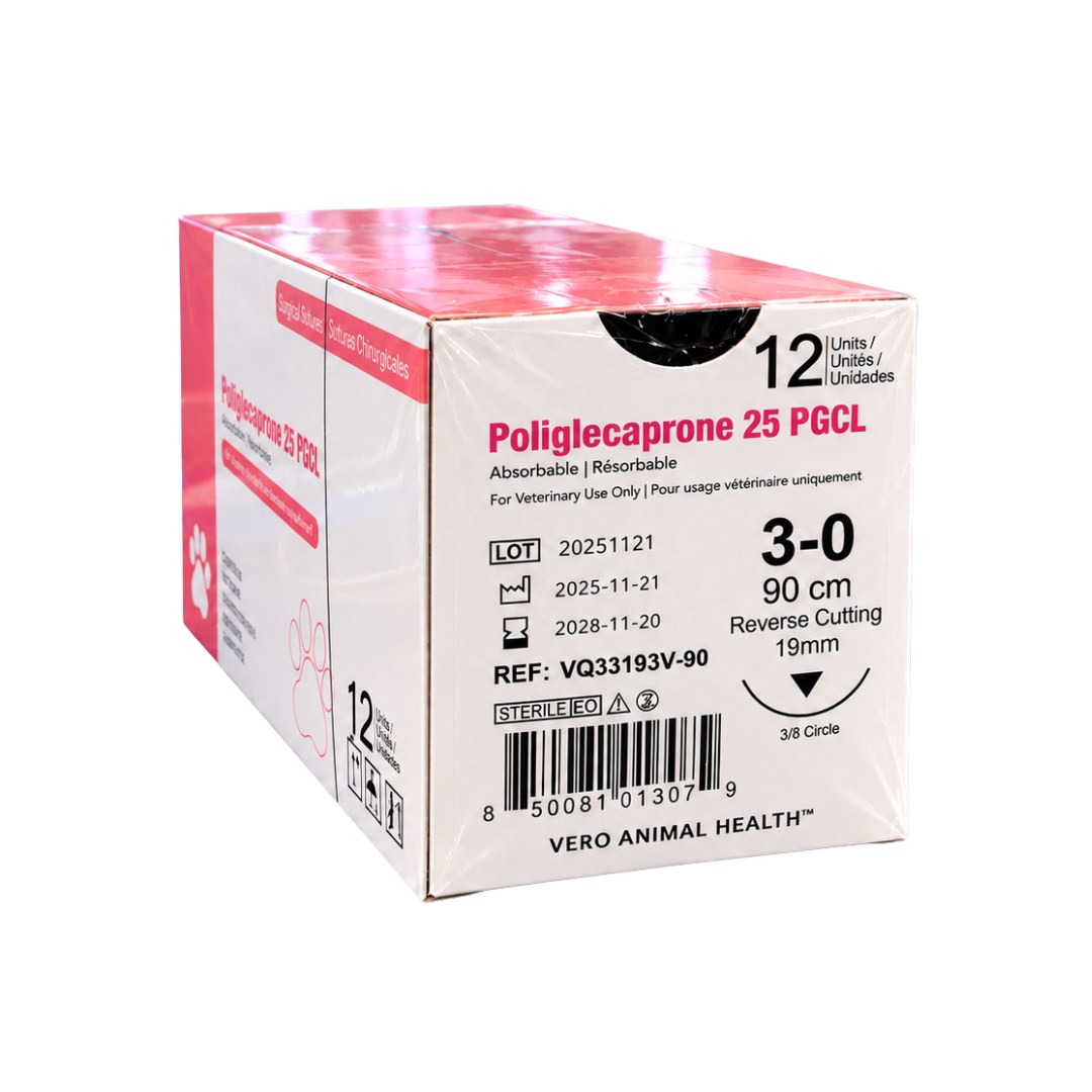 Poliglecaprone 25 suture box, Vero Animal Health